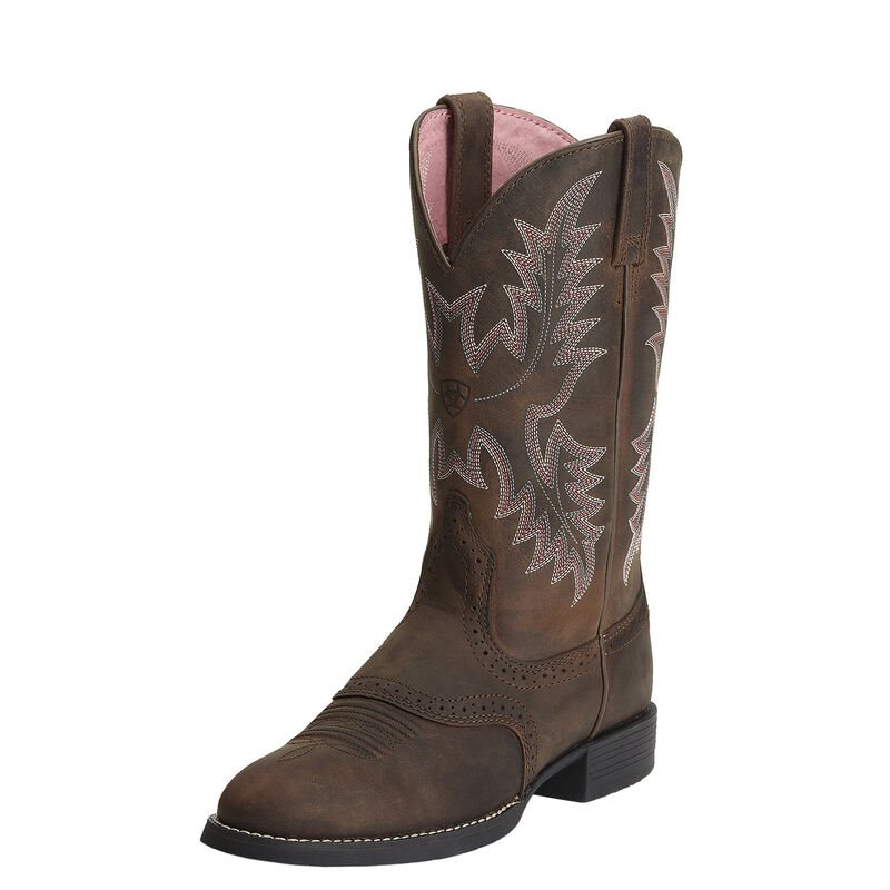 Ariat Western: Heritage Stockman Botas Western Mujer - Marrones Oscuro (NKMBD9821)